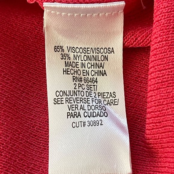 Sandra Darren Sheer Floral Panel Dress & Sweater set 12 Ivory Orange Flare Lined - Picture 5 of 12